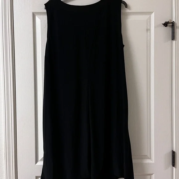 R&M Richards Black Gown with Silver Sparkling Detailing - Picture 4 of 4